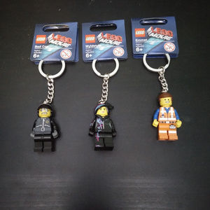 3 Brand New The Lego Movie Keychains